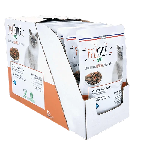 Emincés Saumon Chat BIO